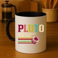 Pluto Never Forget 19302006 Solar System Planet Coffee Mug thumb 4