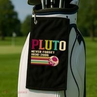 Pluto Never Forget 19302006 Solar System Planet Golf Towel thumb 2
