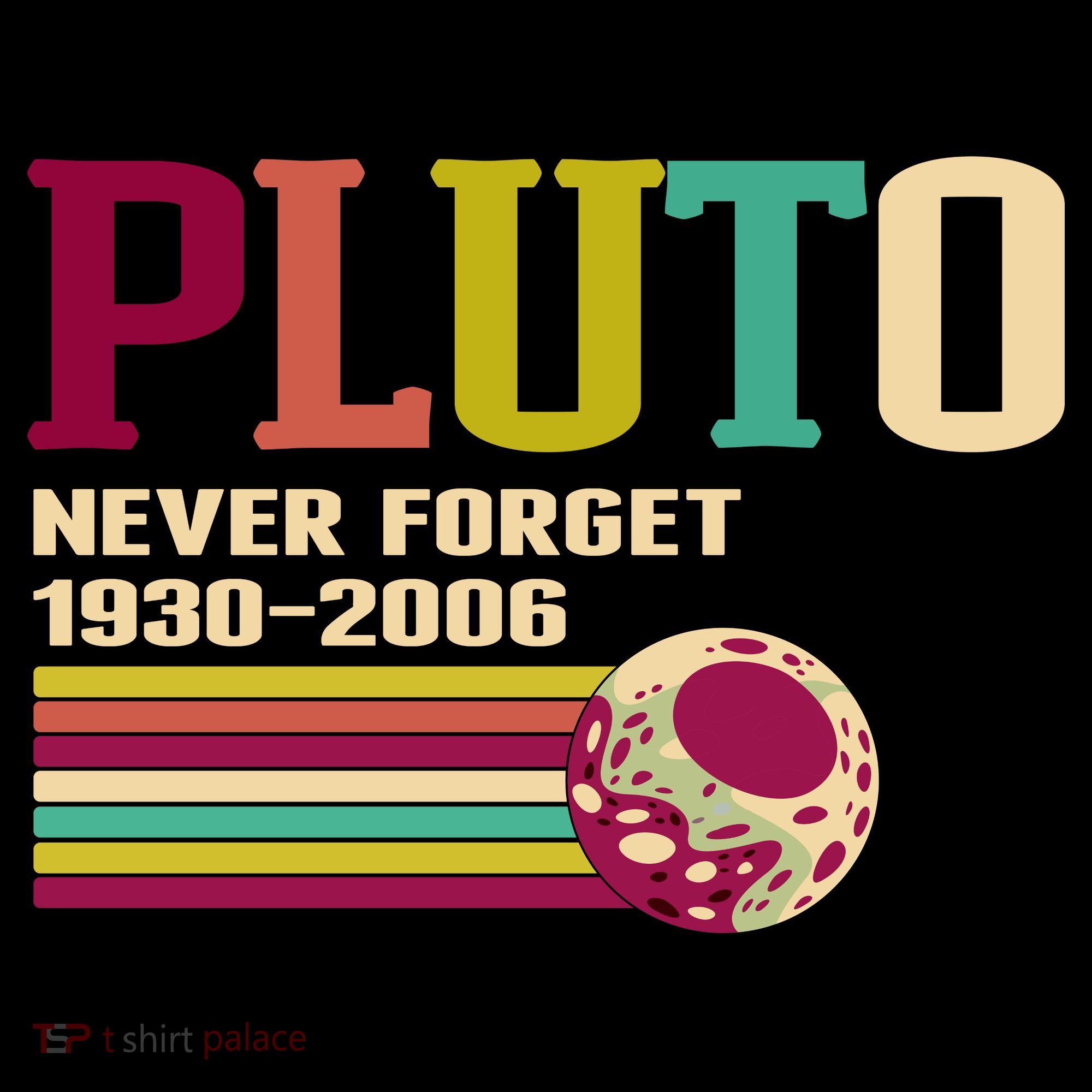 Pluto Never Forget 19302006 Solar System Planet Visor
