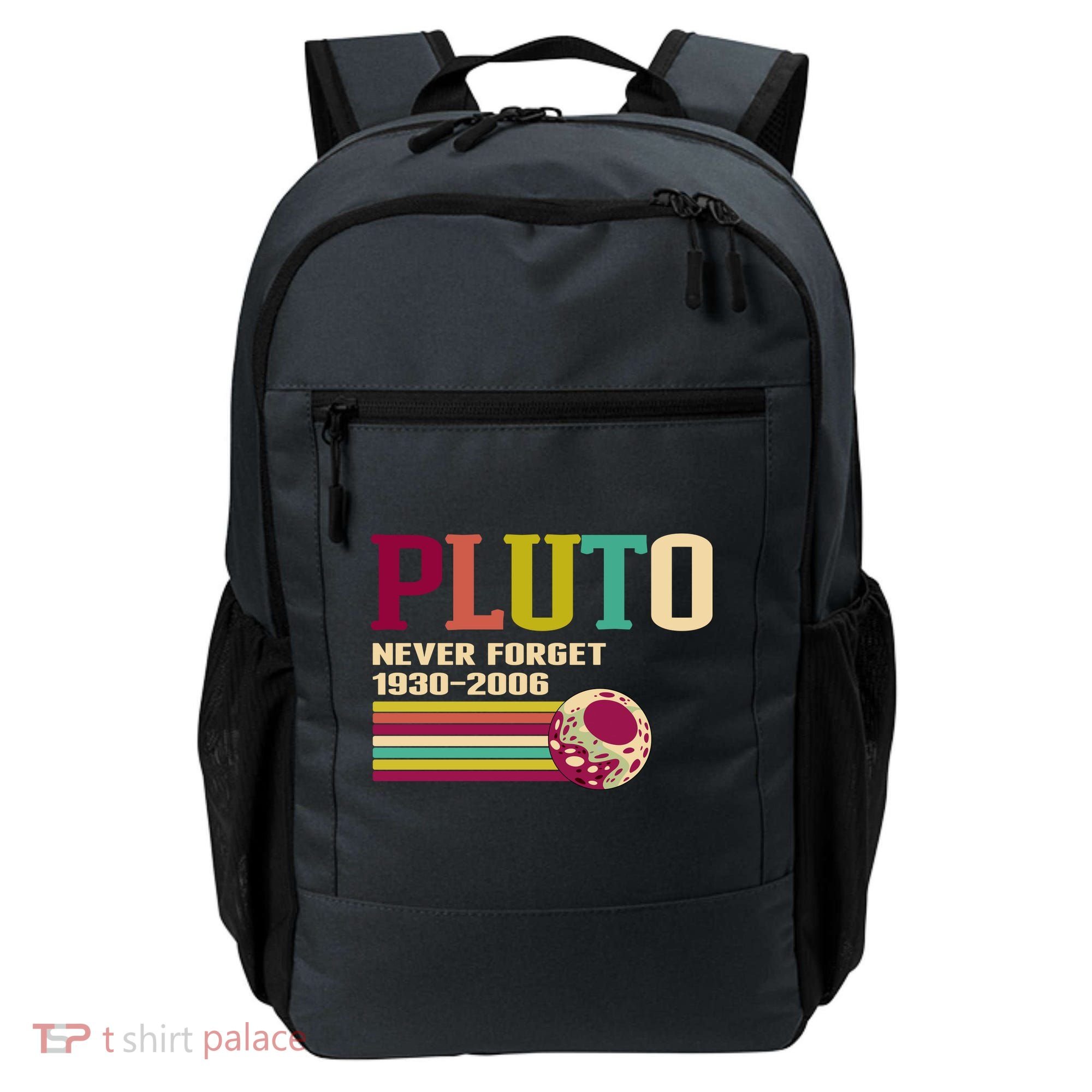 Pluto Never Forget 19302006 Solar System Planet Backpack