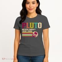 Pluto Never Forget 19302006 Solar System Planet Women's T-Shirt thumb 4