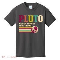 Pluto Never Forget 19302006 Solar System Planet Kids T-Shirt thumb 0