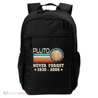 Pluto Never Forget Funny Planet Space Science Backpack