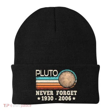 Pluto Never Forget Funny Planet Space Science Beanie