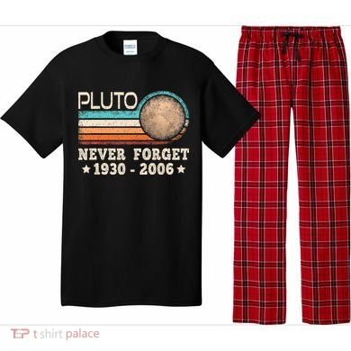 Pluto Never Forget Funny Planet Space Science Pajama Set