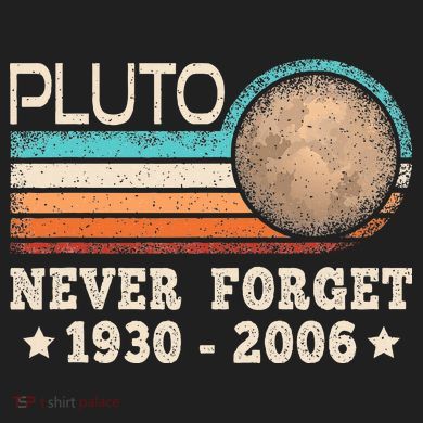 Pluto Never Forget Funny Planet Space Science 40oz Vacuum Insulated Stainless Steel Travel Tumbler
