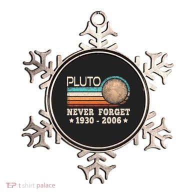 Pluto Never Forget Funny Planet Space Science Ornament