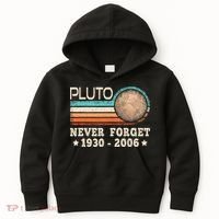 Pluto Never Forget Funny Planet Space Science Kids Hoodie thumb 0