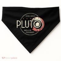 Pluto Never Forget Funny Pluto Pluto Lover Pluto USA-Made Doggie Bandana thumb 0