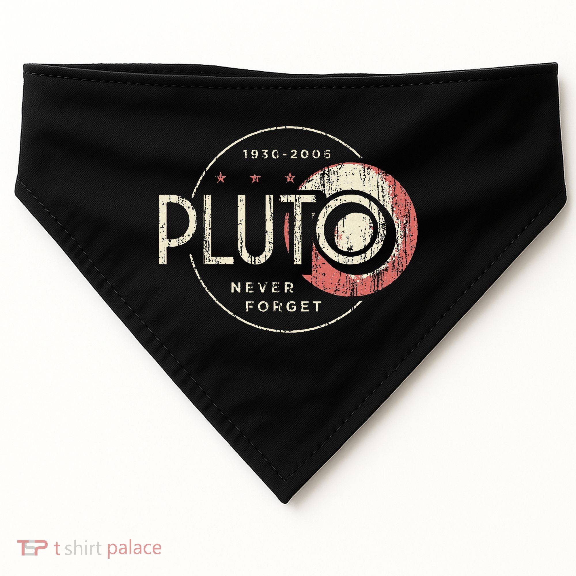 Pluto Never Forget Funny Pluto Pluto Lover Pluto USA-Made Doggie Bandana