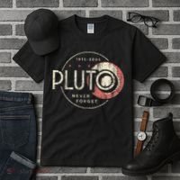 Pluto Never Forget Funny Pluto Pluto Lover Pluto Tall T-Shirt thumb 3