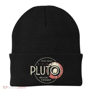 Pluto Never Forget Funny Pluto Pluto Lover Pluto Beanie