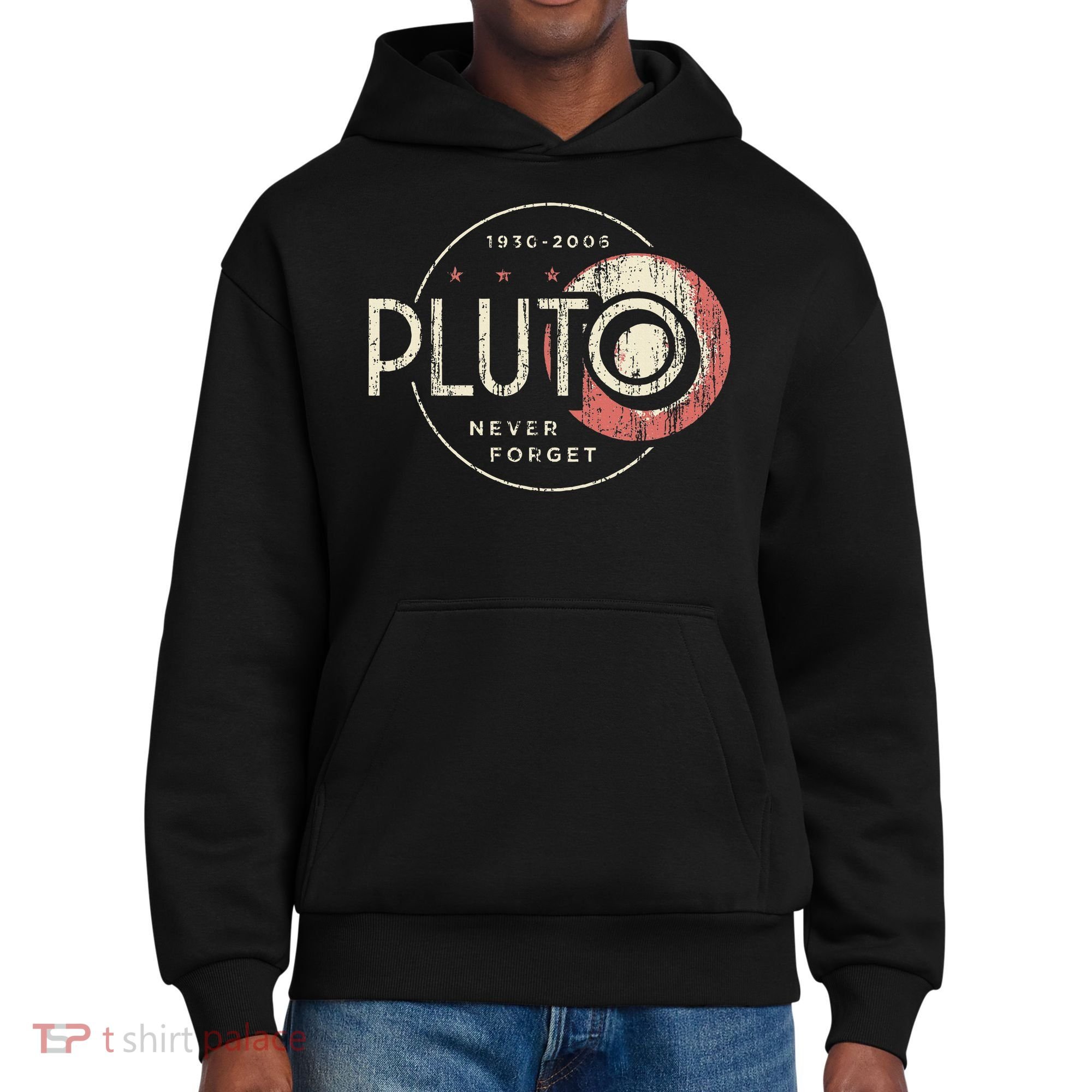 Pluto Never Forget Funny Pluto Pluto Lover Pluto District V.I.T. Heavyweight Hoodie