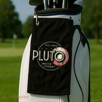 Pluto Never Forget Funny Pluto Pluto Lover Pluto Golf Towel thumb 2