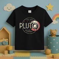 Pluto Never Forget Funny Pluto Pluto Lover Pluto Toddler T-Shirt thumb 3