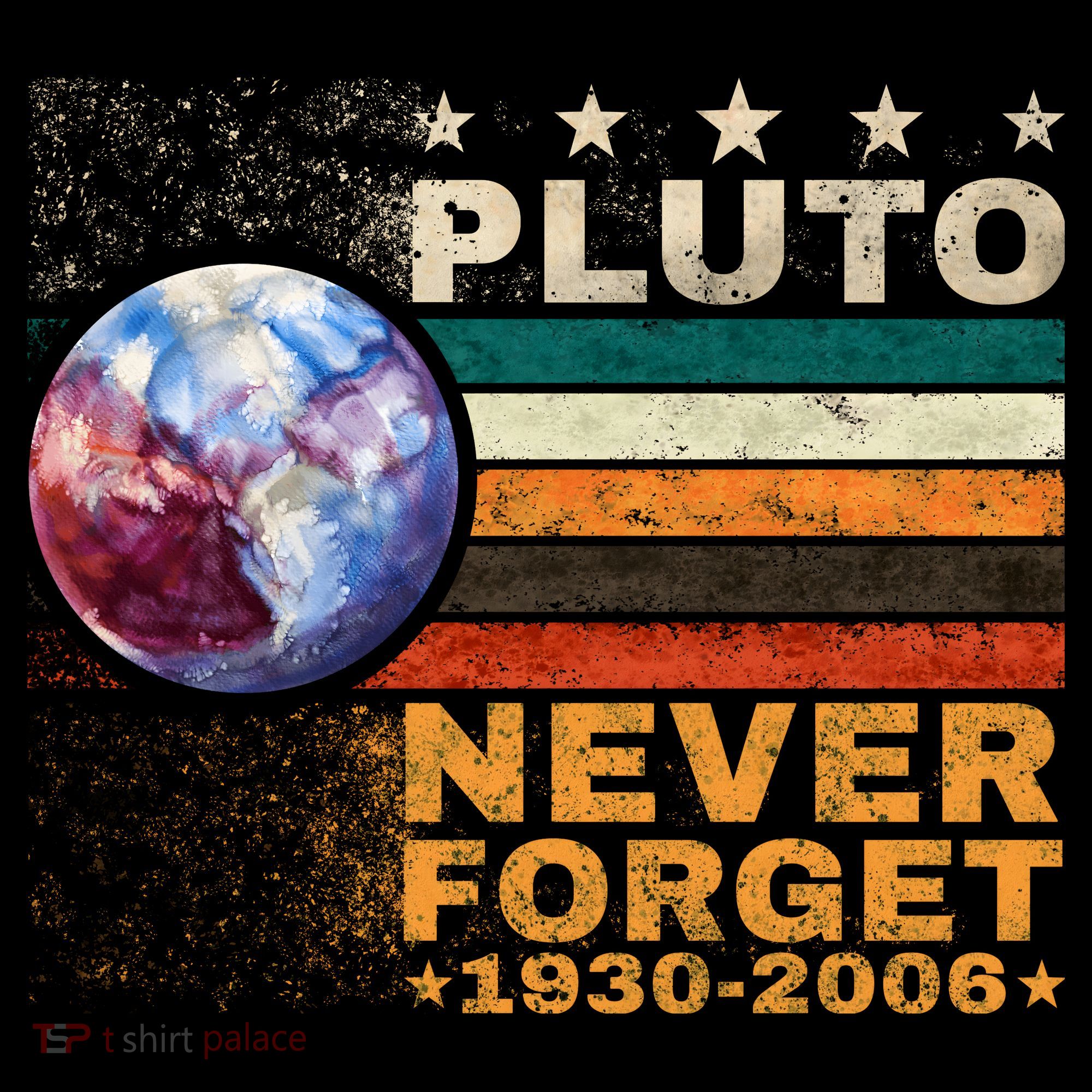 PLUTO NEVER FORGET USA-Made Doggie Bandana