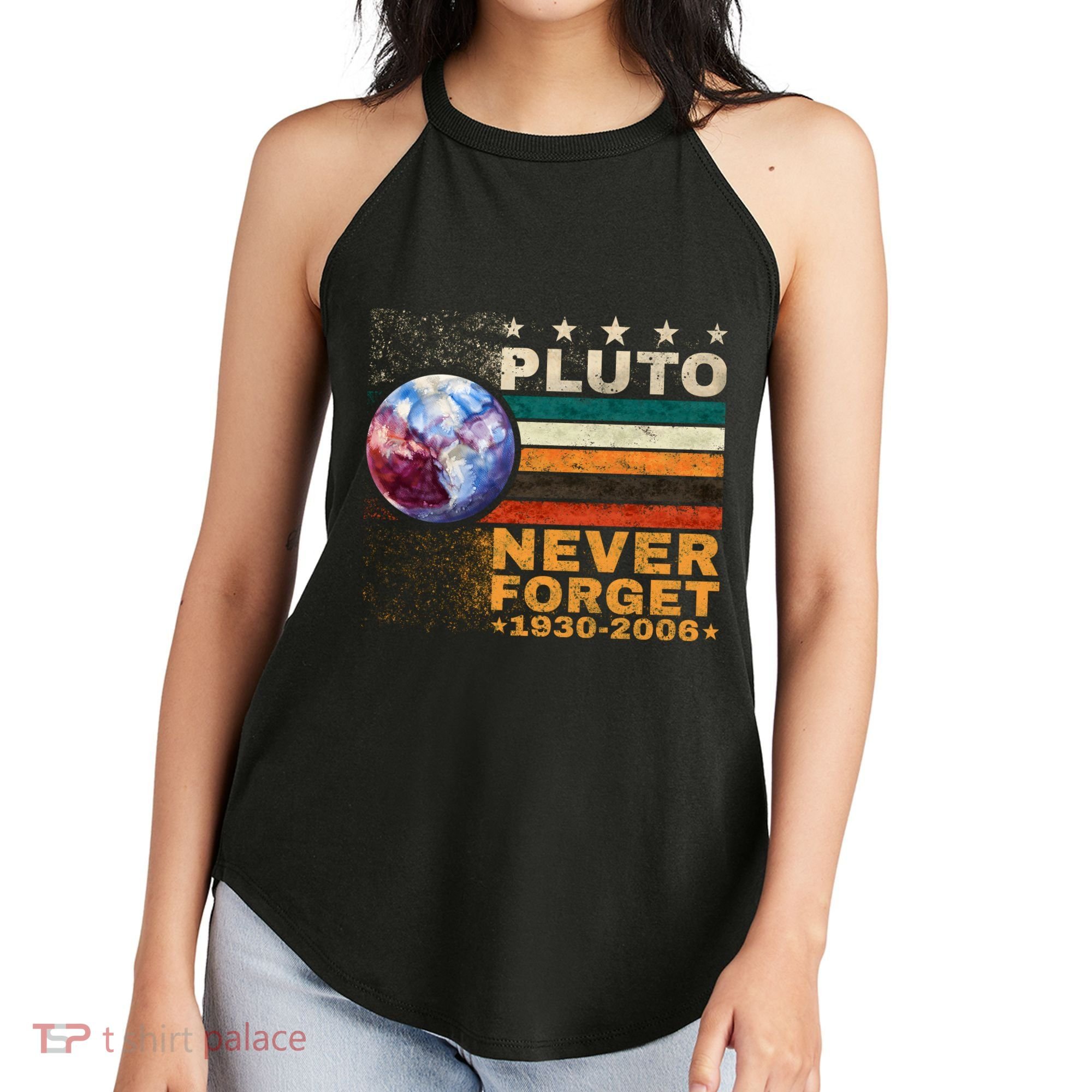 PLUTO NEVER FORGET Women's Perfect Tri Rocker Tank