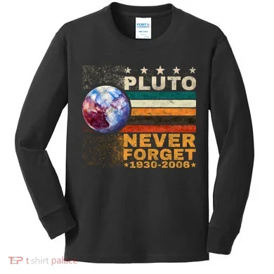 PLUTO NEVER FORGET Kids Long Sleeve Shirt