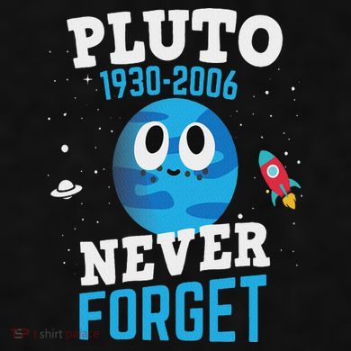 Pluto Never Forge Astronomy Science Space Geek Ladies PosiCharge Tri-Blend Wicking Tank