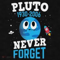 Pluto Never Forge Astronomy Science Space Geek Ladies PosiCharge Tri-Blend Wicking Tank thumb 2