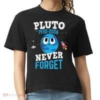 Pluto Never Forge Astronomy Science Space Geek Comfort Colors Boxy T-Shirt thumb 0