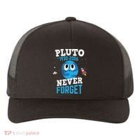 Pluto Never Forge Astronomy Science Space Geek Yupoong Adult 5-Panel Trucker Hat thumb 0