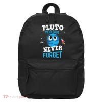 Pluto Never Forge Astronomy Science Space Geek 16 in Basic Backpack thumb 0