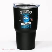 Pluto Never Forge Astronomy Science Space Geek Tumbler thumb 0