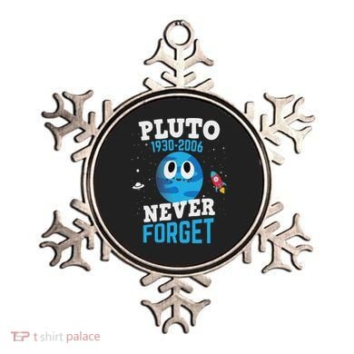 Pluto Never Forge Astronomy Science Space Geek Ornament