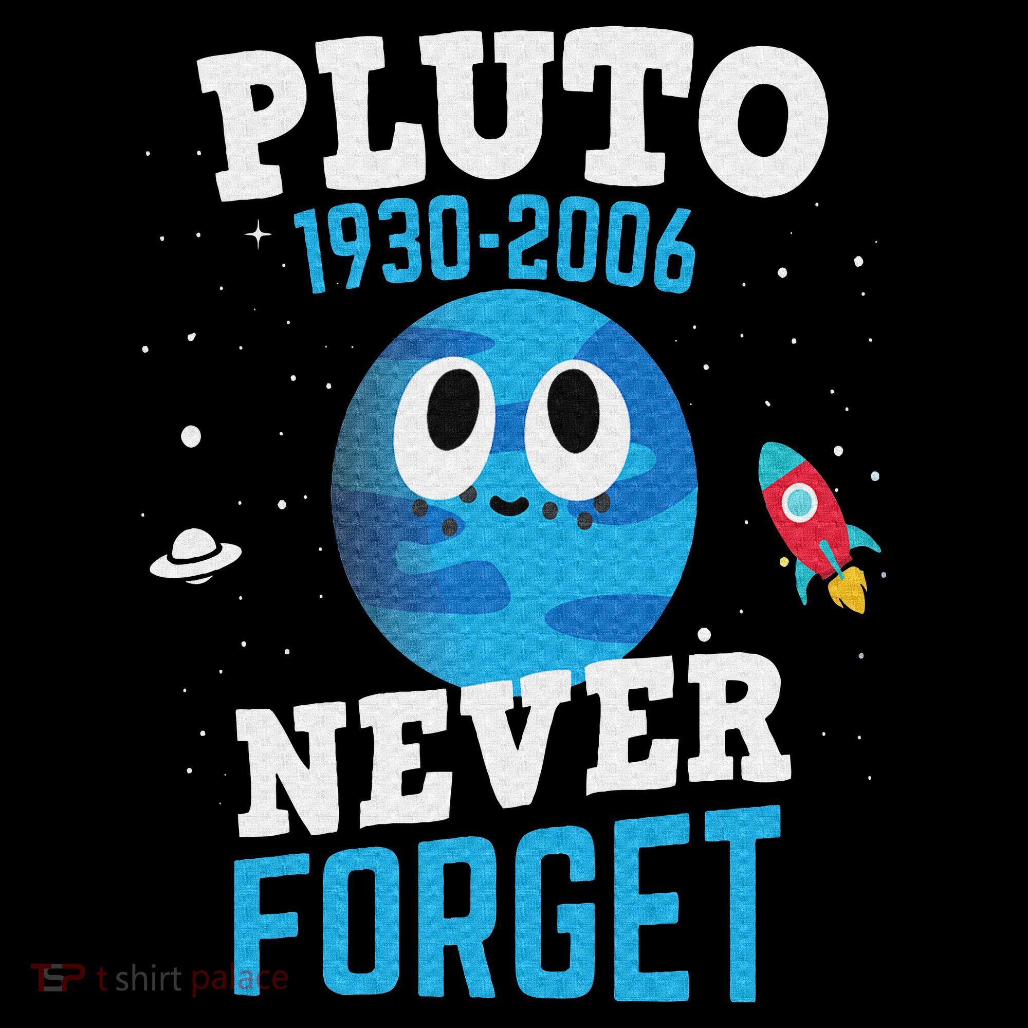 Pluto Never Forge Astronomy Science Space Geek Women's Tank Top