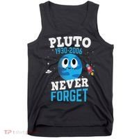 Pluto Never Forge Astronomy Science Space Geek Tank Top thumb 0