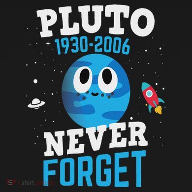 Pluto Never Forge Astronomy Science Space Geek Tank Top