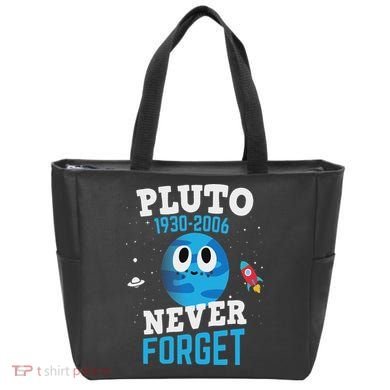 Pluto Never Forge Astronomy Science Space Geek Tote Bag