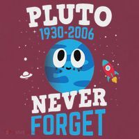 Pluto Never Forge Astronomy Science Space Geek 16oz Travel Tumbler thumb 2