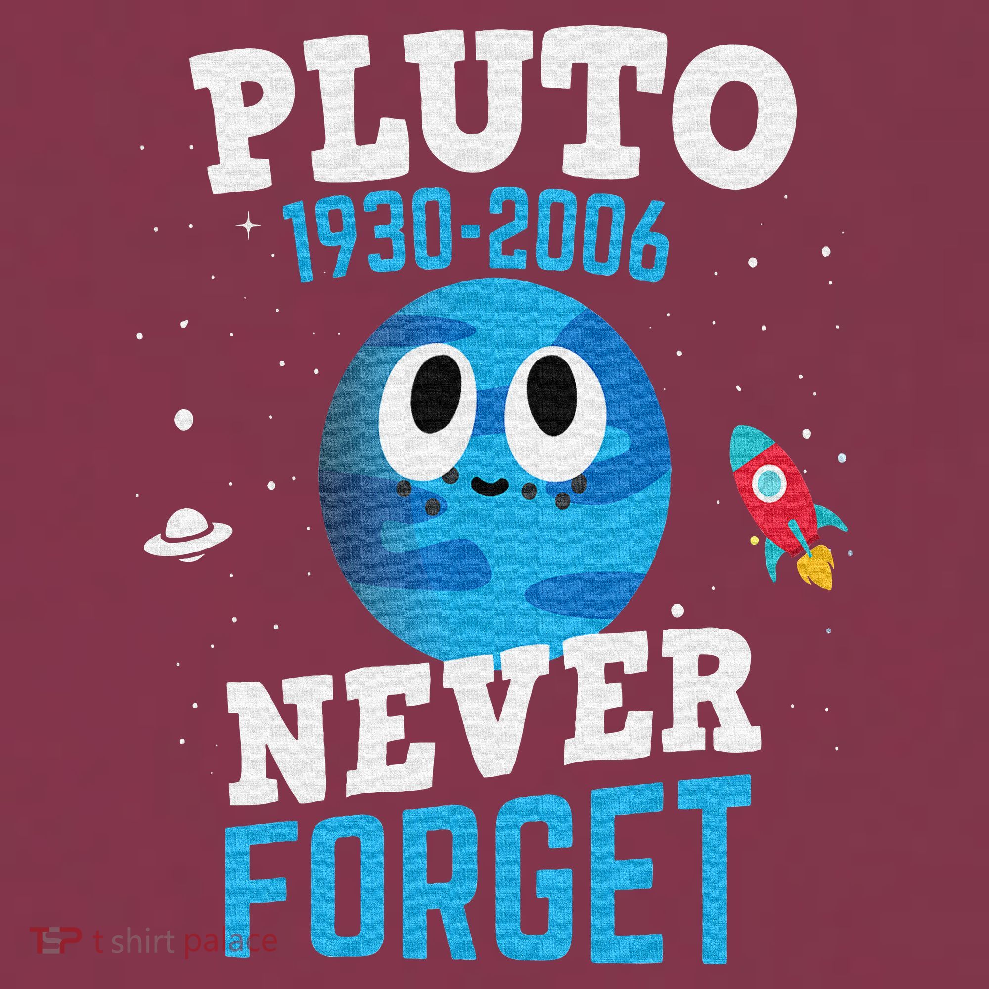 Pluto Never Forge Astronomy Science Space Geek 16oz Travel Tumbler