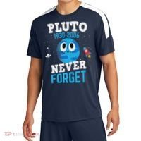 Pluto Never Forge Astronomy Science Space Geek Sport-Tek Competitor United Soccer Jersey thumb 0
