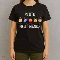 Pluto New Friends Dwarf Planets Funny Astronomy Science T-Shirt thumb 4