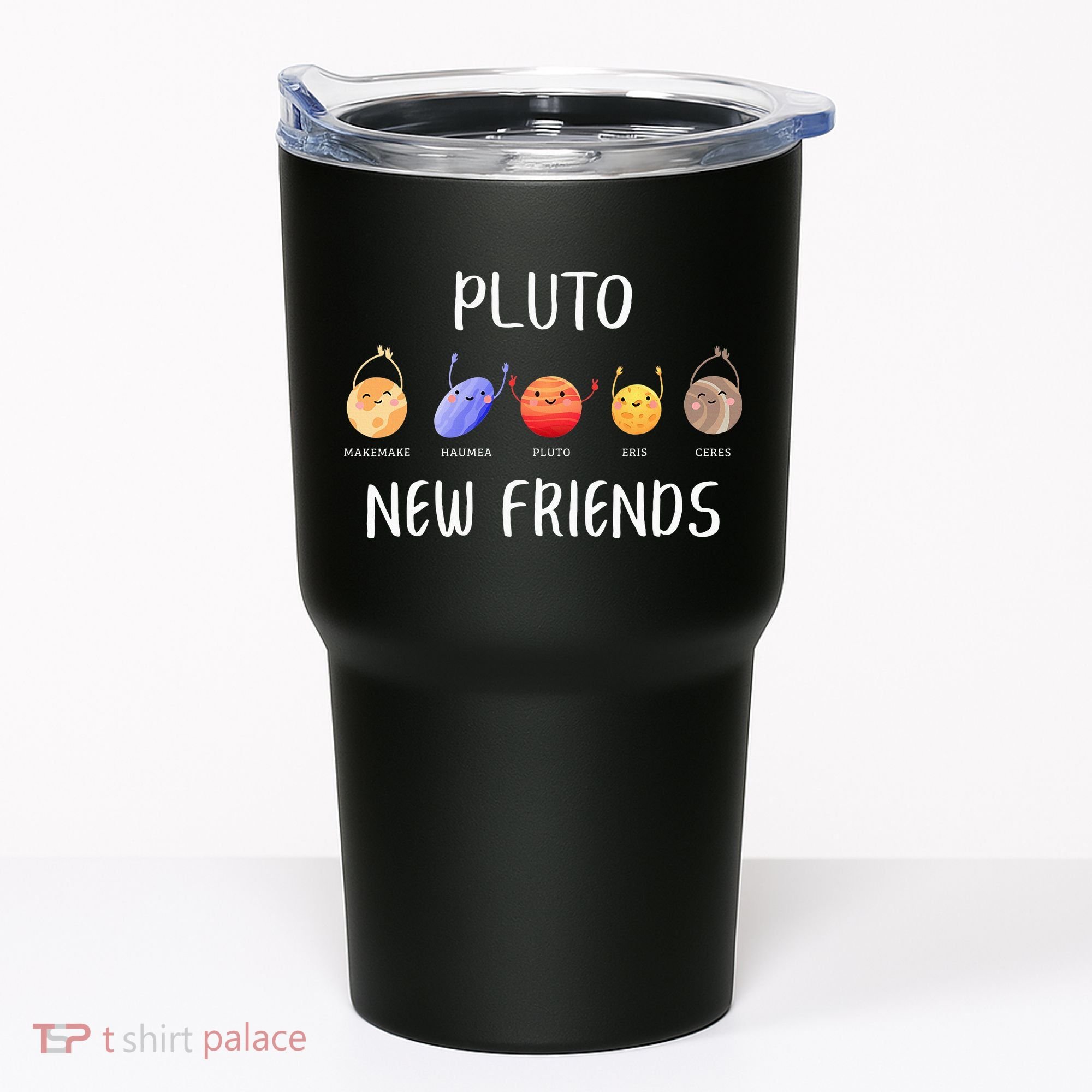 Pluto New Friends Dwarf Planets Funny Astronomy Science Tumbler