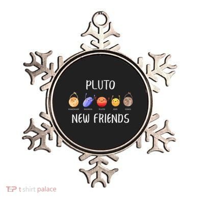 Pluto New Friends Dwarf Planets Funny Astronomy Science Ornament