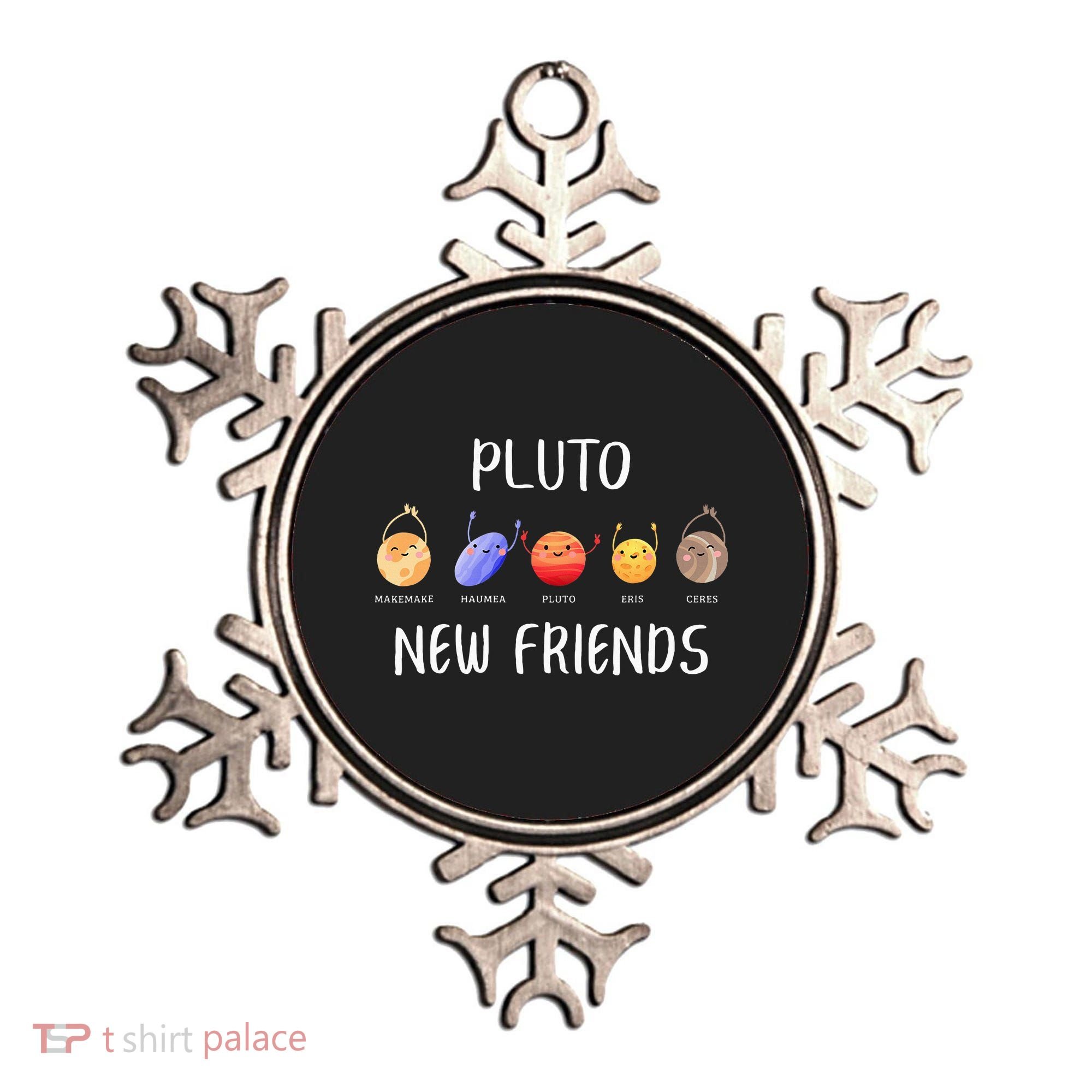 Pluto New Friends Dwarf Planets Funny Astronomy Science Ornament