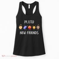 Pluto New Friends Dwarf Planets Funny Astronomy Science Women's Tank Top thumb 0