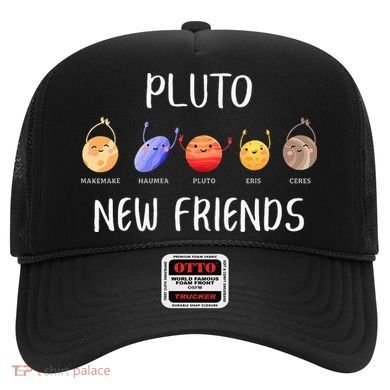 Pluto New Friends Dwarf Planets Funny Astronomy Science Hat