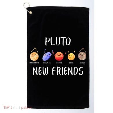Pluto New Friends Dwarf Planets Funny Astronomy Science Golf Towel