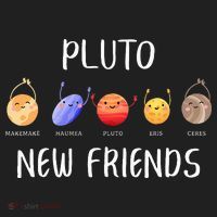 Pluto New Friends Dwarf Planets Funny Astronomy Science Golf Towel thumb 3