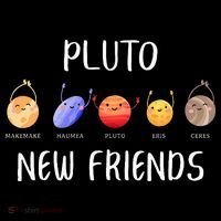 Pluto New Friends Dwarf Planets Funny Astronomy Science Women's Long Sleeve Shirt thumb 2