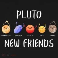 Pluto New Friends Dwarf Planets Funny Astronomy Science Kids Long Sleeve Shirt thumb 2