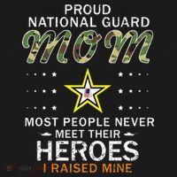 Proud National Guard Mom I Raised My Heroes Camouflage Army T-Shirt thumb 7