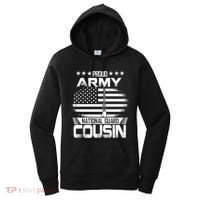 Proud National Guard Veteran Cousin With Us Flag Patrioitc Gift Women's Hoodie thumb 0