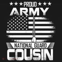 Proud National Guard Veteran Cousin With Us Flag Patrioitc Gift Women's Hoodie thumb 2