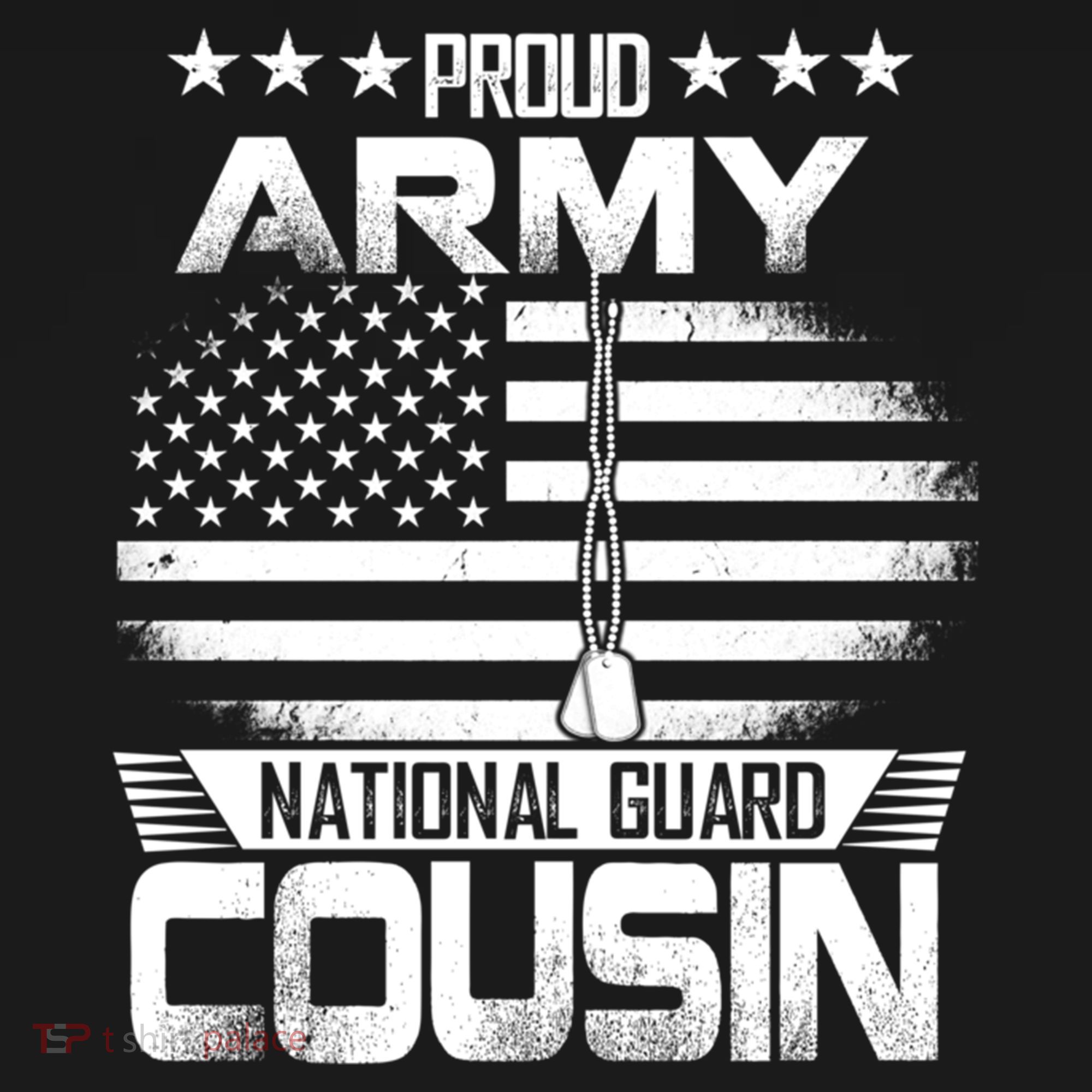 Proud National Guard Veteran Cousin With Us Flag Patrioitc Gift Women's Hoodie